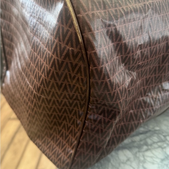 Valentino Vintage Brown Patterned Duffel Bag - Picture 5 of 16